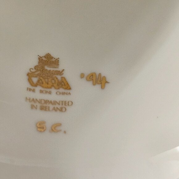 1980s Royal Tara Hand-painted Candle Stick Holders - Picture 6 of 8